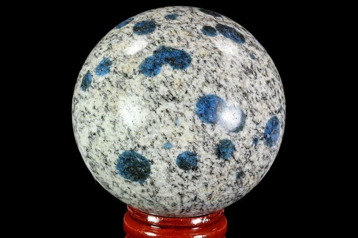 Polished, K Granite (Granite With Azurite) Sphere - Pakistan #109749